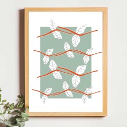 Affiche panoramique gravure Noe Paper - inspiré par la nature