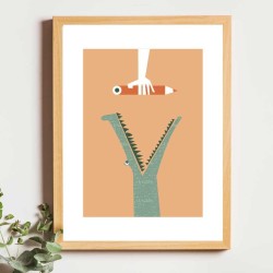 Affiche panoramique gravure Noe Paper - inspiré par la nature