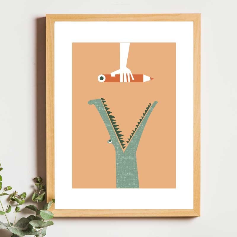 Affiche panoramique gravure Noe Paper - inspiré par la nature