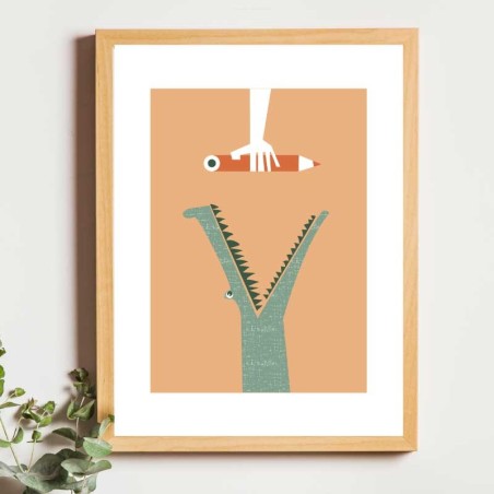 Affiche panoramique gravure Noe Paper - inspiré par la nature