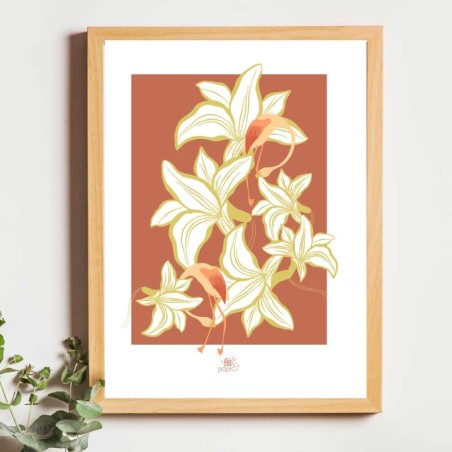 Affiche panoramique gravure Noe Paper - inspiré par la nature