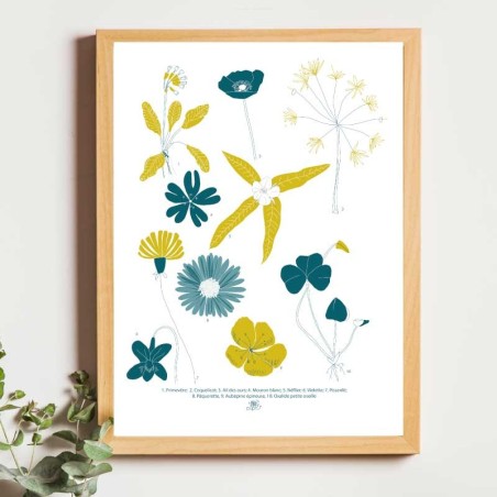 Affiche panoramique gravure Noe Paper - inspiré par la nature