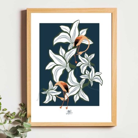 Affiche panoramique gravure Noe Paper - inspiré par la nature