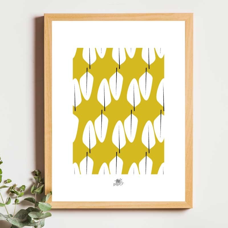 Affiche panoramique gravure Noe Paper - inspiré par la nature