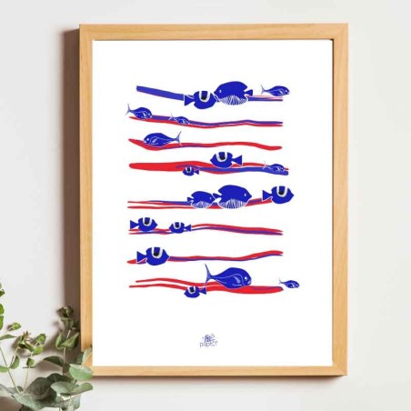 Affiche panoramique gravure Noe Paper - inspiré par la nature