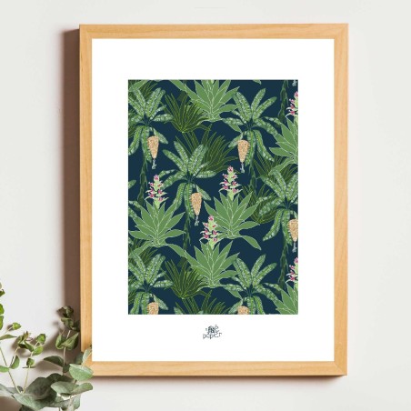 Affiche panoramique gravure Noe Paper - inspiré par la nature