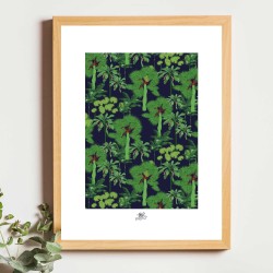 Affiche panoramique gravure Noe Paper - inspiré par la nature