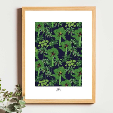 Affiche panoramique gravure Noe Paper - inspiré par la nature