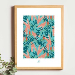 Affiche panoramique gravure Noe Paper - inspiré par la nature