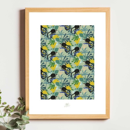 Affiche panoramique gravure Noe Paper - inspiré par la nature