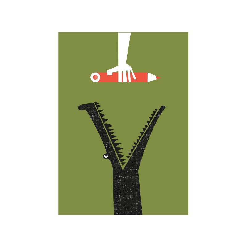 Affiche panoramique gravure Noe Paper - inspiré par la nature