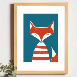 Affiche panoramique gravure Noe Paper - inspiré par la nature