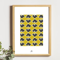 Affiche panoramique gravure Noe Paper - inspiré par la nature