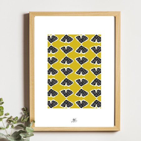 Affiche panoramique gravure Noe Paper - inspiré par la nature