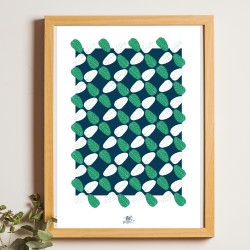 Affiche panoramique gravure Noe Paper - inspiré par la nature