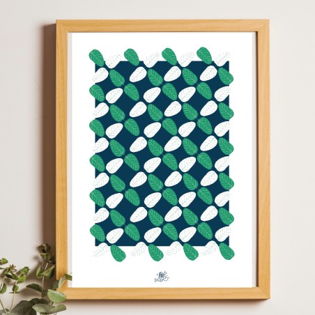 Affiche panoramique gravure Noe Paper - inspiré par la nature