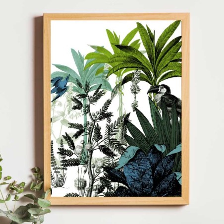 Affiche panoramique gravure Noe Paper - inspiré par la nature