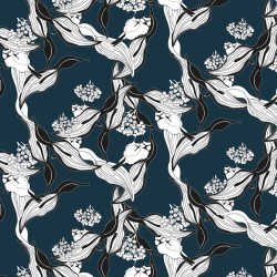 Motif Palmier intemporel noir et blanc - Papier peint fabricant Français Noe Paper