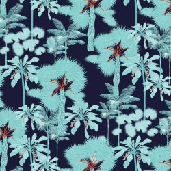 Motif Palmier intemporel noir et blanc - Papier peint fabricant Français Noe Paper