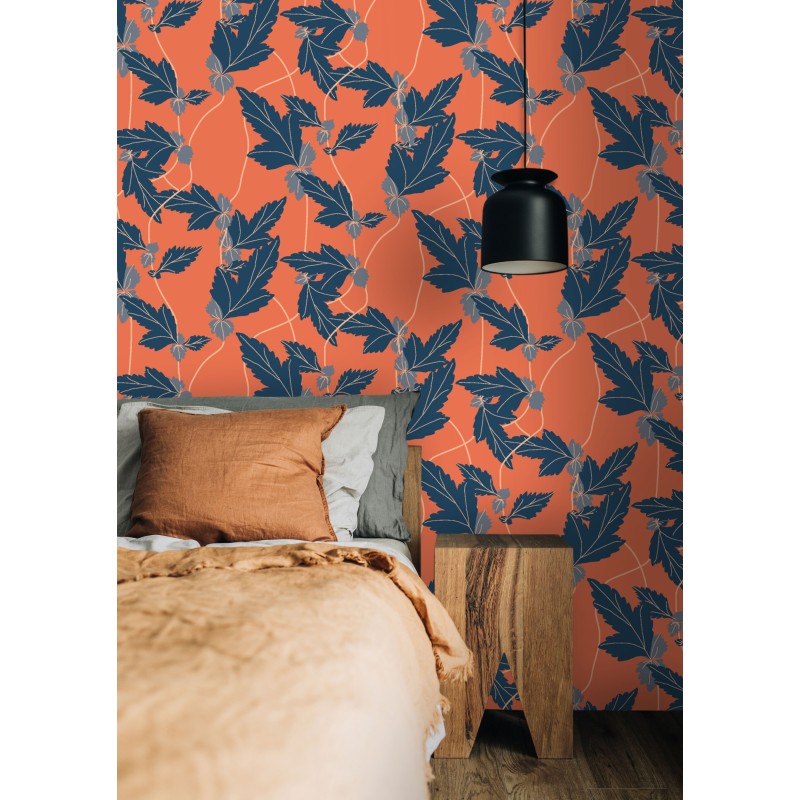 Motif Palmier intemporel noir et blanc - Papier peint fabricant Français Noe Paper