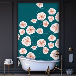 Motif Palmier intemporel noir et blanc - Papier peint fabricant Français Noe Paper