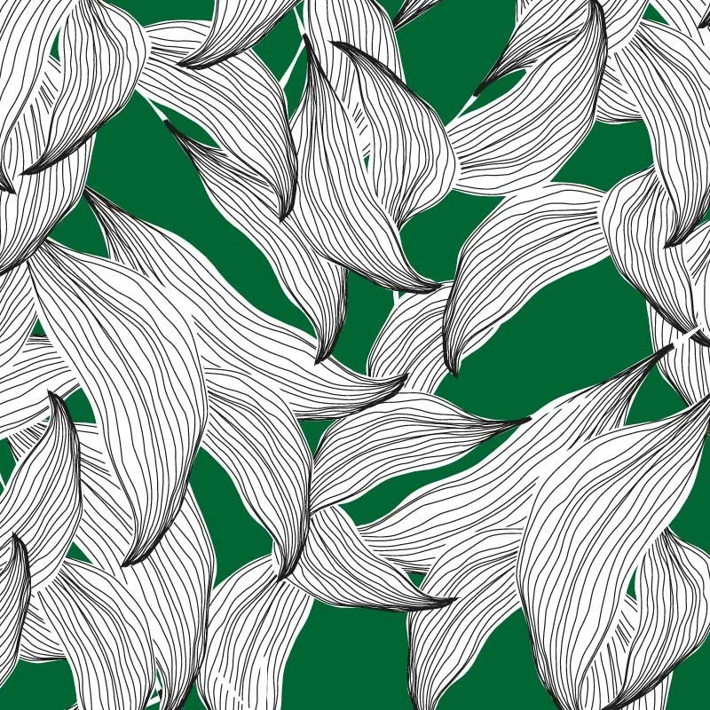 Motif Palmier intemporel noir et blanc - Papier peint fabricant Français Noe Paper