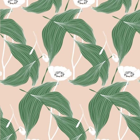 Motif Palmier intemporel noir et blanc - Papier peint fabricant Français Noe Paper