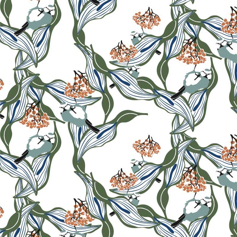 Motif Palmier intemporel noir et blanc - Papier peint fabricant Français Noe Paper