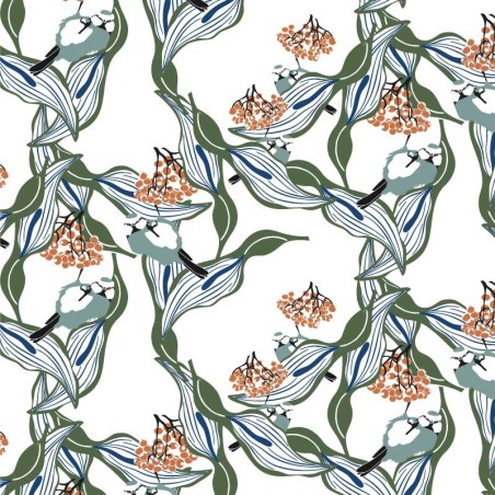 Motif Palmier intemporel noir et blanc - Papier peint fabricant Français Noe Paper