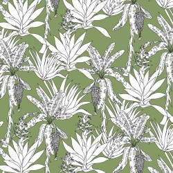 Motif Palmier intemporel noir et blanc - Papier peint fabricant Français Noe Paper