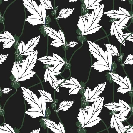 Motif Palmier intemporel noir et blanc - Papier peint fabricant Français Noe Paper