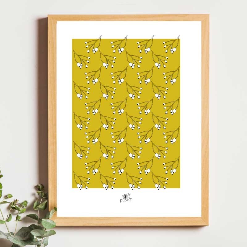 Affiche panoramique gravure Noe Paper - inspiré par la nature