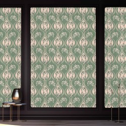 Motif Palmier intemporel noir et blanc - Papier peint fabricant Français Noe Paper