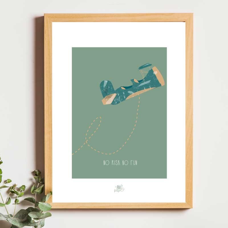 Affiche panoramique gravure Noe Paper - inspiré par la nature