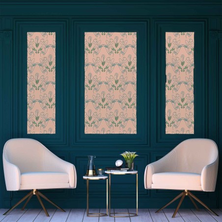 Motif Palmier intemporel noir et blanc - Papier peint fabricant Français Noe Paper