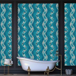 Motif Palmier intemporel noir et blanc - Papier peint fabricant Français Noe Paper