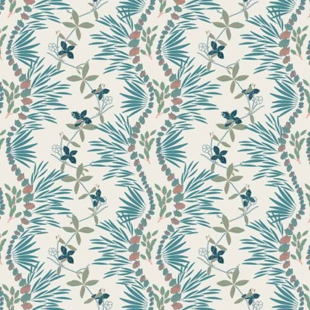 Motif Palmier intemporel noir et blanc - Papier peint fabricant Français Noe Paper