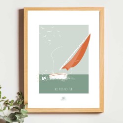 Affiche panoramique gravure Noe Paper - inspiré par la nature