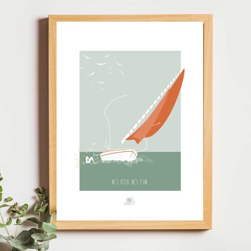 Affiche panoramique gravure Noe Paper - inspiré par la nature