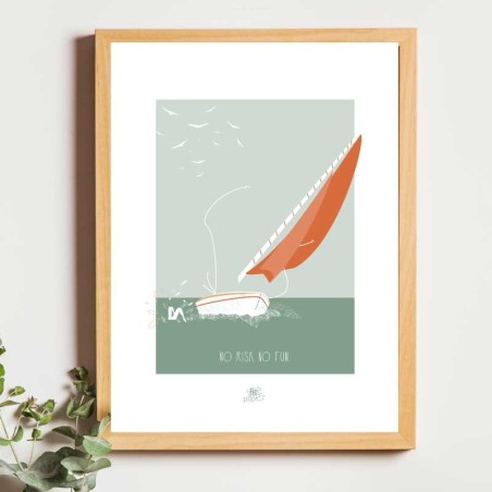 Affiche panoramique gravure Noe Paper - inspiré par la nature