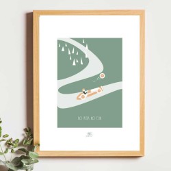 Affiche panoramique gravure Noe Paper - inspiré par la nature