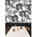 Motif Palmier intemporel noir et blanc - Papier peint fabricant Français Noe Paper