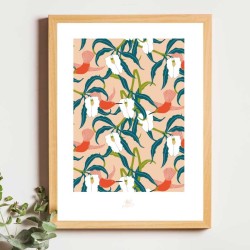 Affiche panoramique gravure Noe Paper - inspiré par la nature