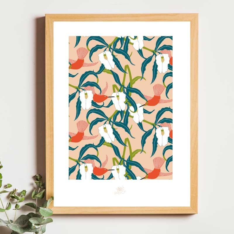 Affiche panoramique gravure Noe Paper - inspiré par la nature