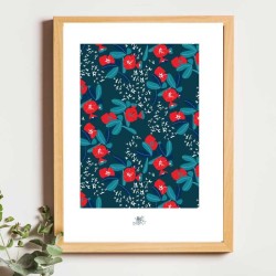 Affiche panoramique gravure Noe Paper - inspiré par la nature