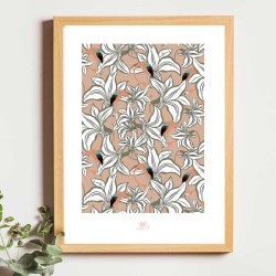 Affiche panoramique gravure Noe Paper - inspiré par la nature