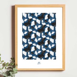 Affiche panoramique gravure Noe Paper - inspiré par la nature