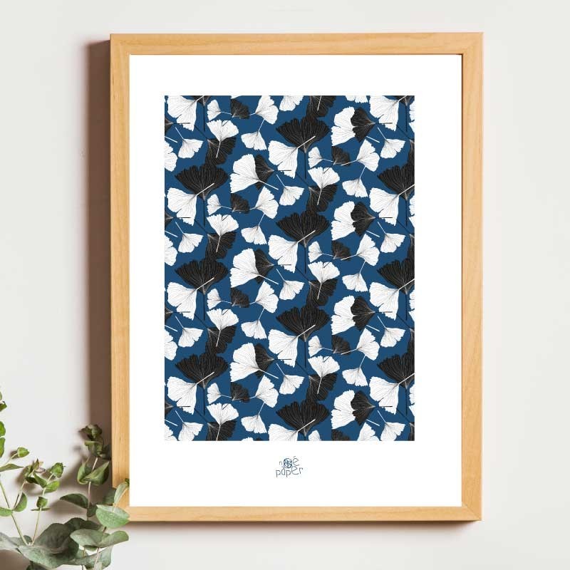 Affiche panoramique gravure Noe Paper - inspiré par la nature