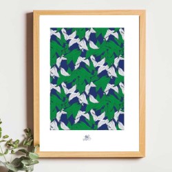 Affiche panoramique gravure Noe Paper - inspiré par la nature