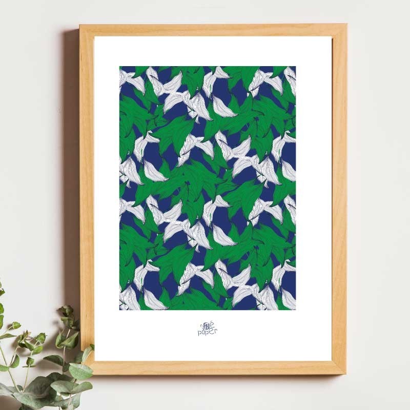 Affiche panoramique gravure Noe Paper - inspiré par la nature